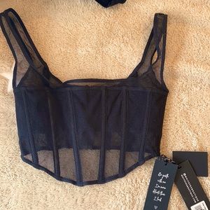 Never worn black bustier